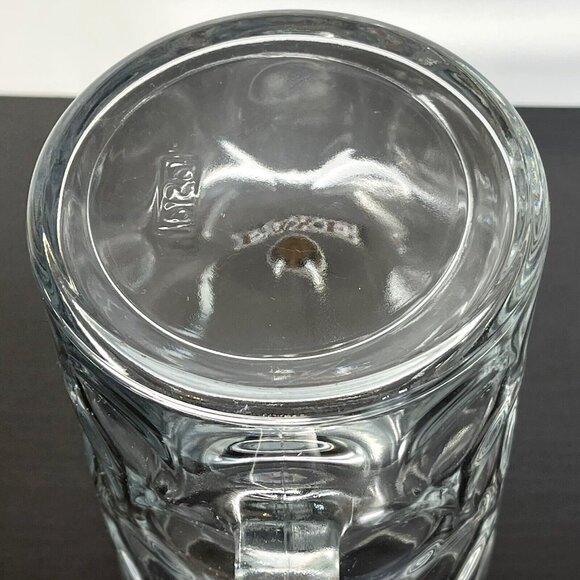 FAXE Beer Jumbo Super Mug Glass 44 oz Viking Denmark Gold Logo Helmet Lager Ale - Picture 7 of 8